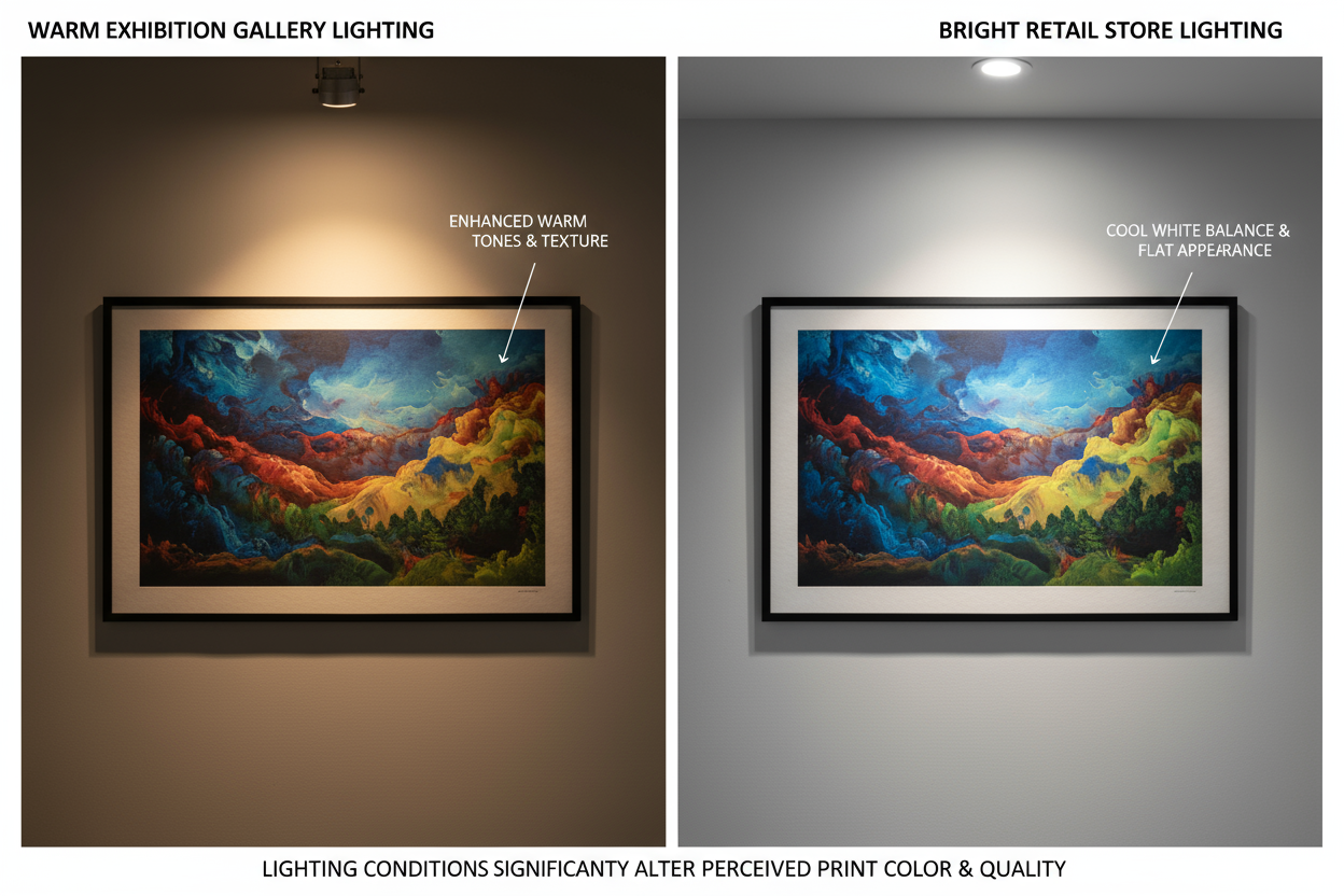 展場與門市的打光會影響輸出效果嗎？如何避免反光與陰影？