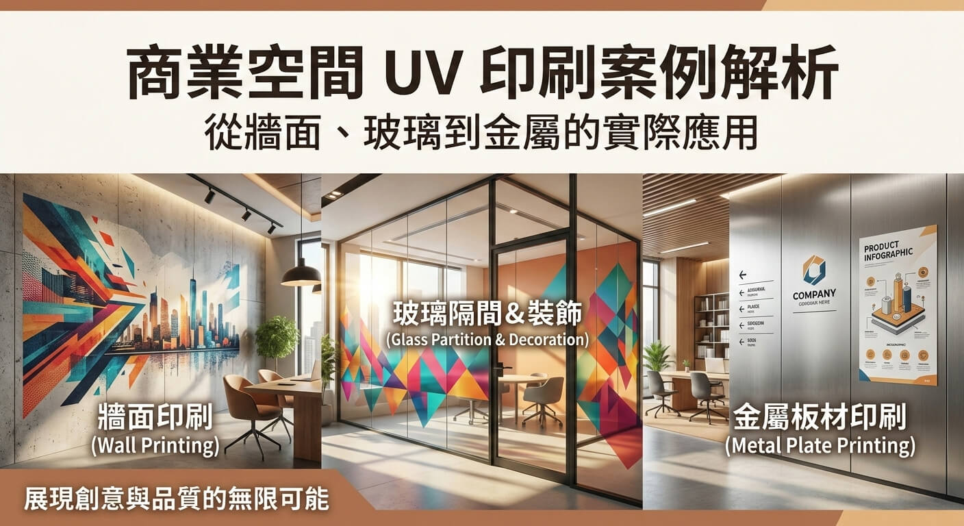 商業空間UV印刷案例解析：從牆面、玻璃到金屬的實際應用｜天地數位影像 TD PRINT