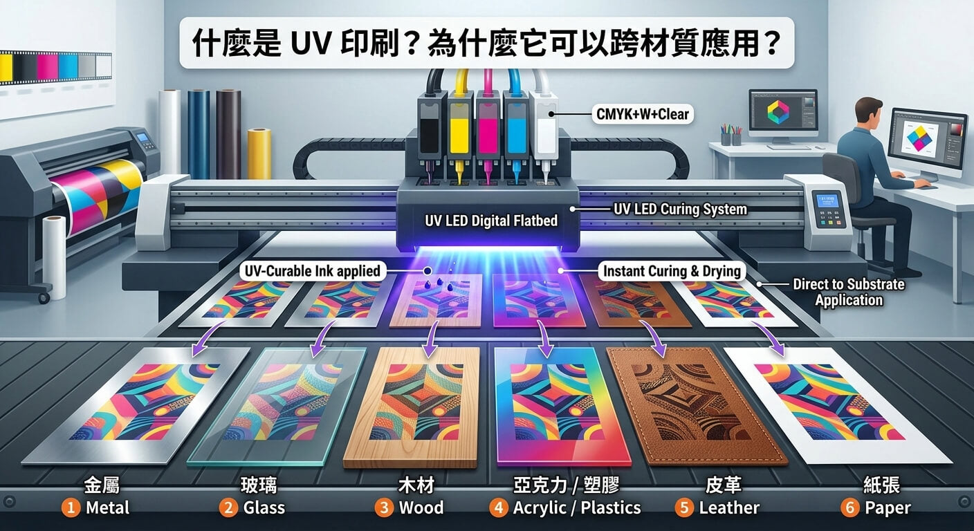 什麼是UV印刷？為什麼它可以跨材質應用？