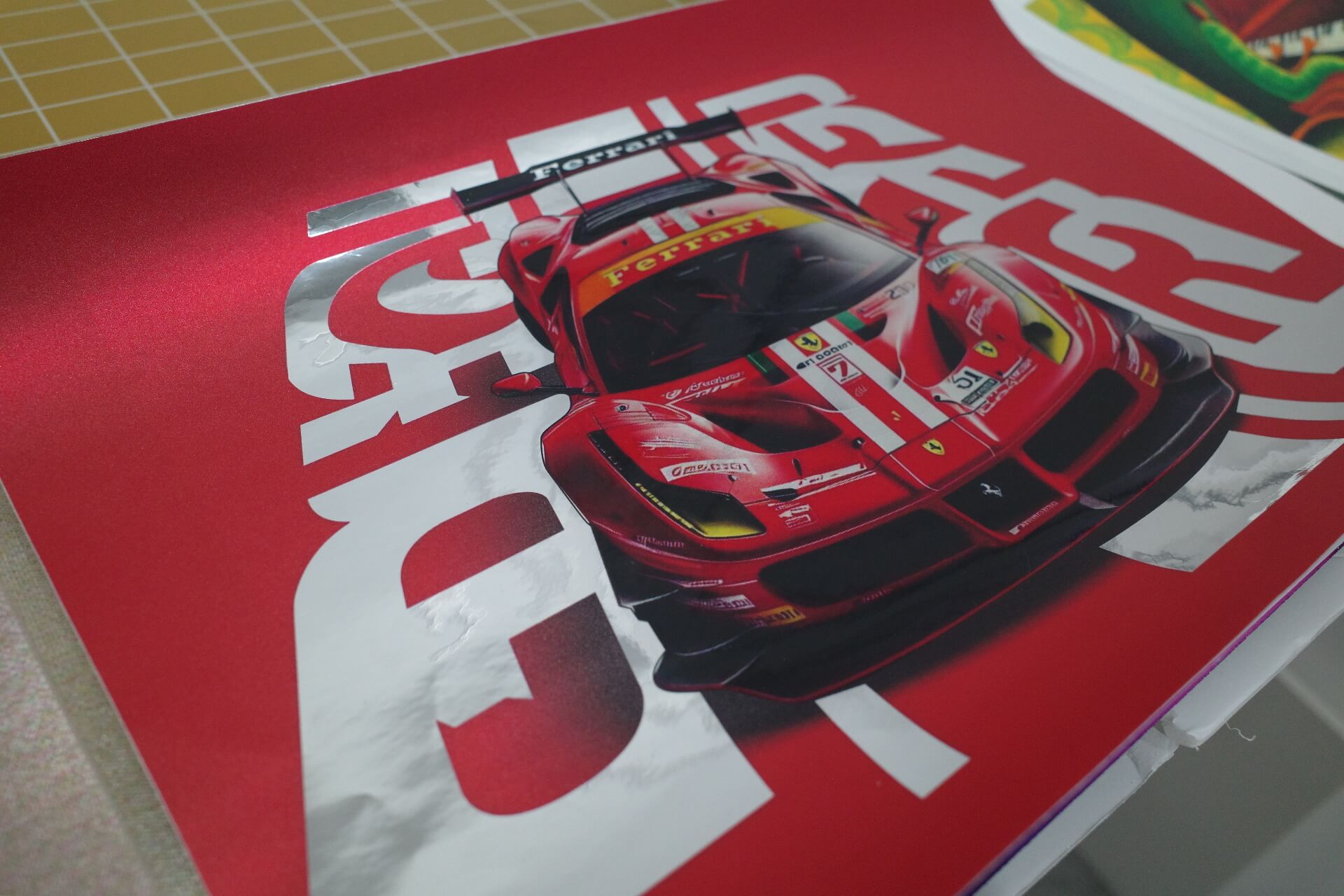 賽車品牌高光海報｜天地數位影像 TD PRINT